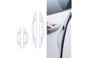 Jawmoy 4 PCS Car Door Anti-Collision Strip, Rearview Anti-Impact Sticker, Door Protection Decorative Covers, Universal Car Side Door Edge Protector (Transparent)