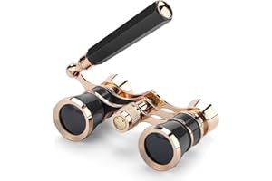 AiScrofa Opera Glasses Binoculars 3X25,Mini Binocular Compact Lightweight,with Chain for Adults Kids Women in Musical Concert
