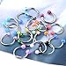 PiercingJ 20pcs 16G Nose Lip Nipple Piercing Captive Hoop Horseshoe Stainless Steel Barbell UV Ball Spike Mixed Piercing Gauge Jewelery Assorted Colors-3/8
