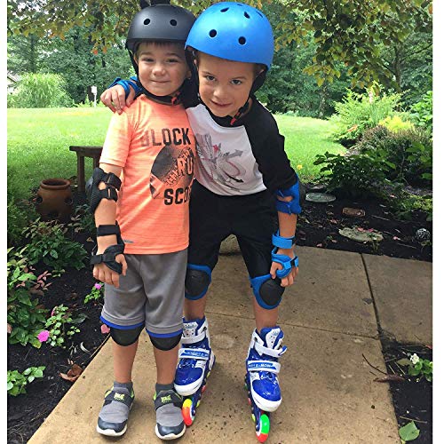 Child Protective,Kids/Youth Knee Pad Elbow Pads Guards Protective Gear Set Wrist Guards Toddler for Multi-Rollerblade Roller Skates Cycling Bike Skateboard Inline Skatings Scooter Riding Sports