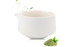 Jognee Ceramic Matcha Bowl, Traditional Matcha Tea Bowl, 560 ml Matcha Bowl Chawan, Tea Bowls for Office, Tea Room, Cafe, Gif