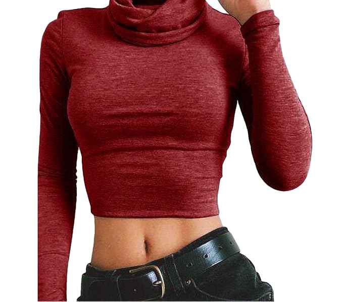 blusas cuello de tortuga manga larga