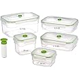 Lasting Freshness 11 piece Vacuum Seal Food Storage Containers with Vacuum Pump, Airtight and Leak Proof, Vacuum Sealed Food Storage Containers, Meal Prep Containers, Keep Food Fresh up to 5 X Longer