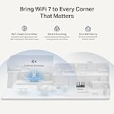 TP-Link RE405BE BE6500 Dual Band Wi-Fi 7 Extender 2.5 Gbps Port Easy Setup view 4