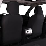 Flying Banner Black Jacquard Car Seat Covers Full Set Airbag Compatible view 7