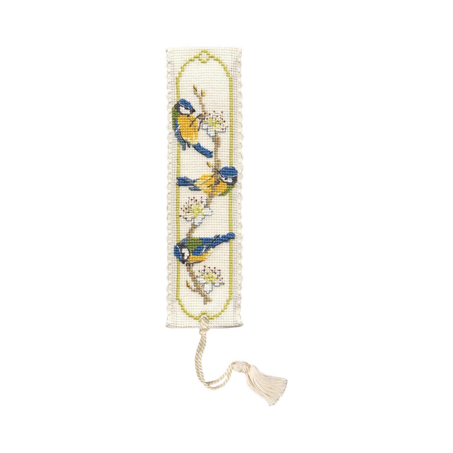 Textile Heritage Collection Cross Stitch Bookmark Kit - Bluetits