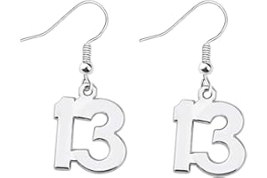 CHOORO 13th Birthday Earrings 13 Year Old Gift 13th Birthday Valentines Christmas Earrings Gift