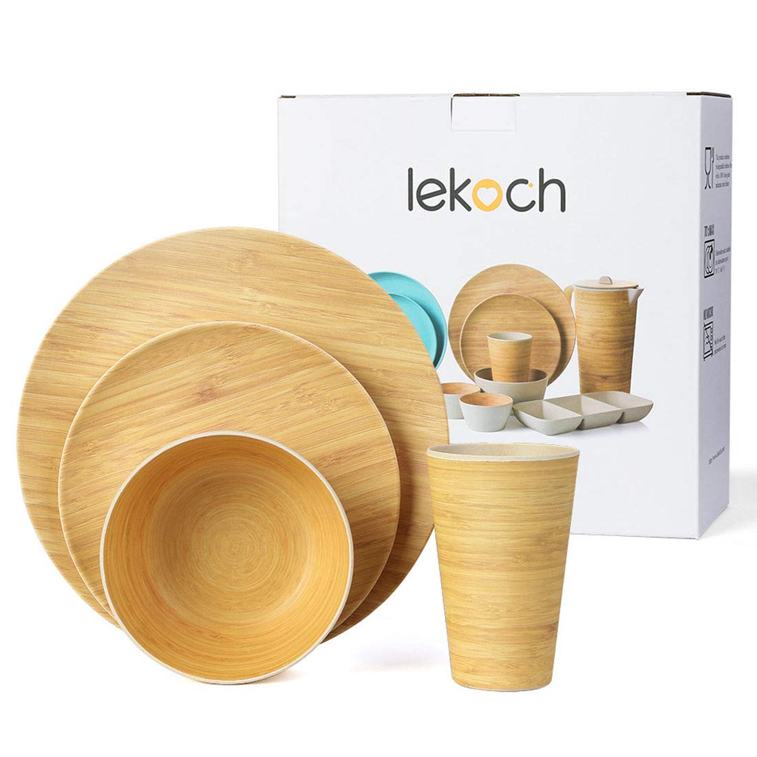 Best dishwasher safe bamboo dinnerware set