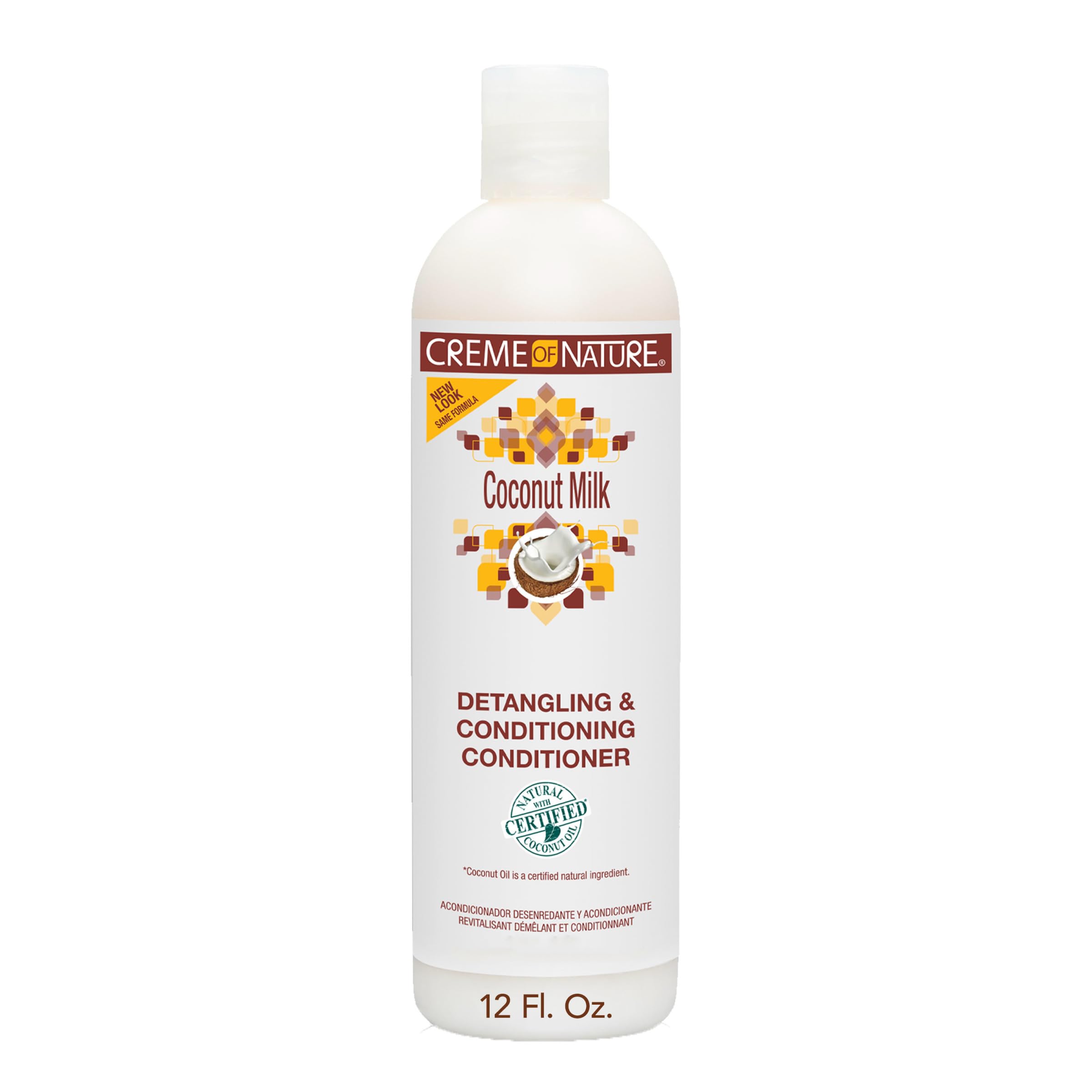 Crème Of Nature Coconut Milk Conditioner, 12 oz, White, 355 ml