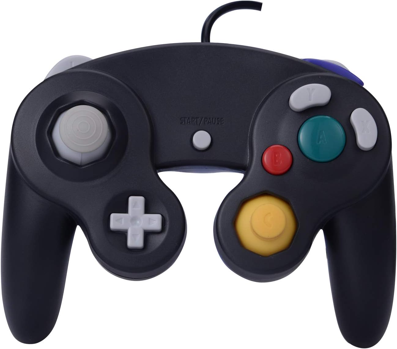 ONE250 2 Pack Classic Shock Joypad Wired Controller, Compatible with Wii NGC Gamecube Game Cube (Black & Red): Computers & Accessories
