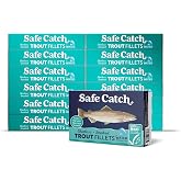Safe Catch Smoked Rainbow Trout Fillets in Water 12-Pack | Skinless and Boneless, Canned Fish, Mercury Tested