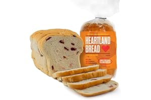 Heartland Bread Organic Cranberry Orange Bread Sliced With No Fats, Oils Chemicals, Or Preservatives, Just 100% Homemade Taste And Quality Bread Loaf 32 Ounce