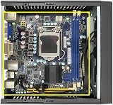 Tsadeer M09 Mini ITX HTPC Case DC Power Supply Industrial Control Desktop view 2