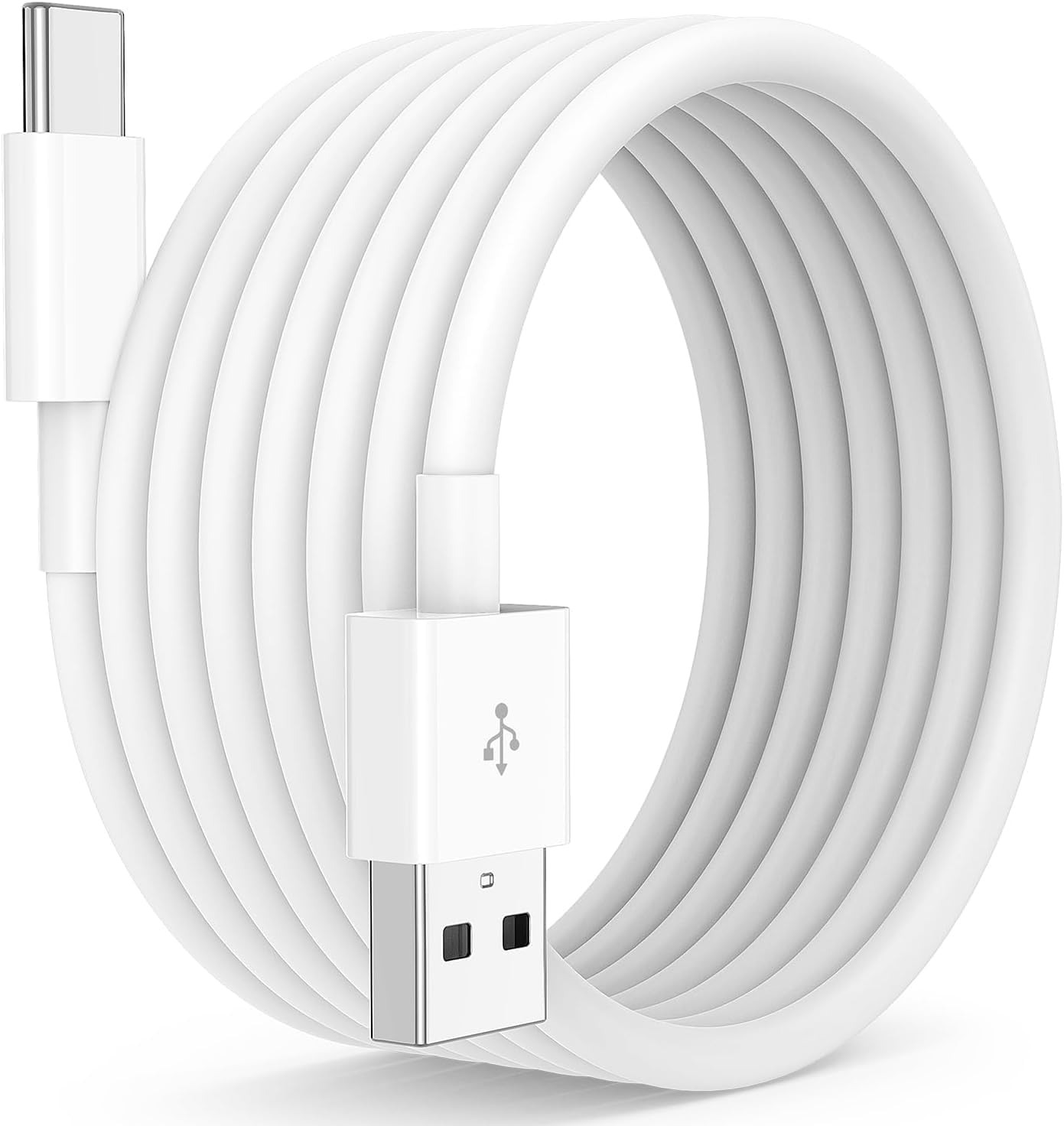 For Samsung Galaxy S25 FE/S24 FE/S23 FE/S21 FE/S21 /S21 Plus/S20+/S10/S9/S8/A50 Charger Cable, [2M] 3A USB Type C Fast Charging Cable, USB-A to USB-C Charger Cable (White)