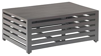The Jaipur Living Repeat Large Coffee Table (Ebony Finish, Brown)