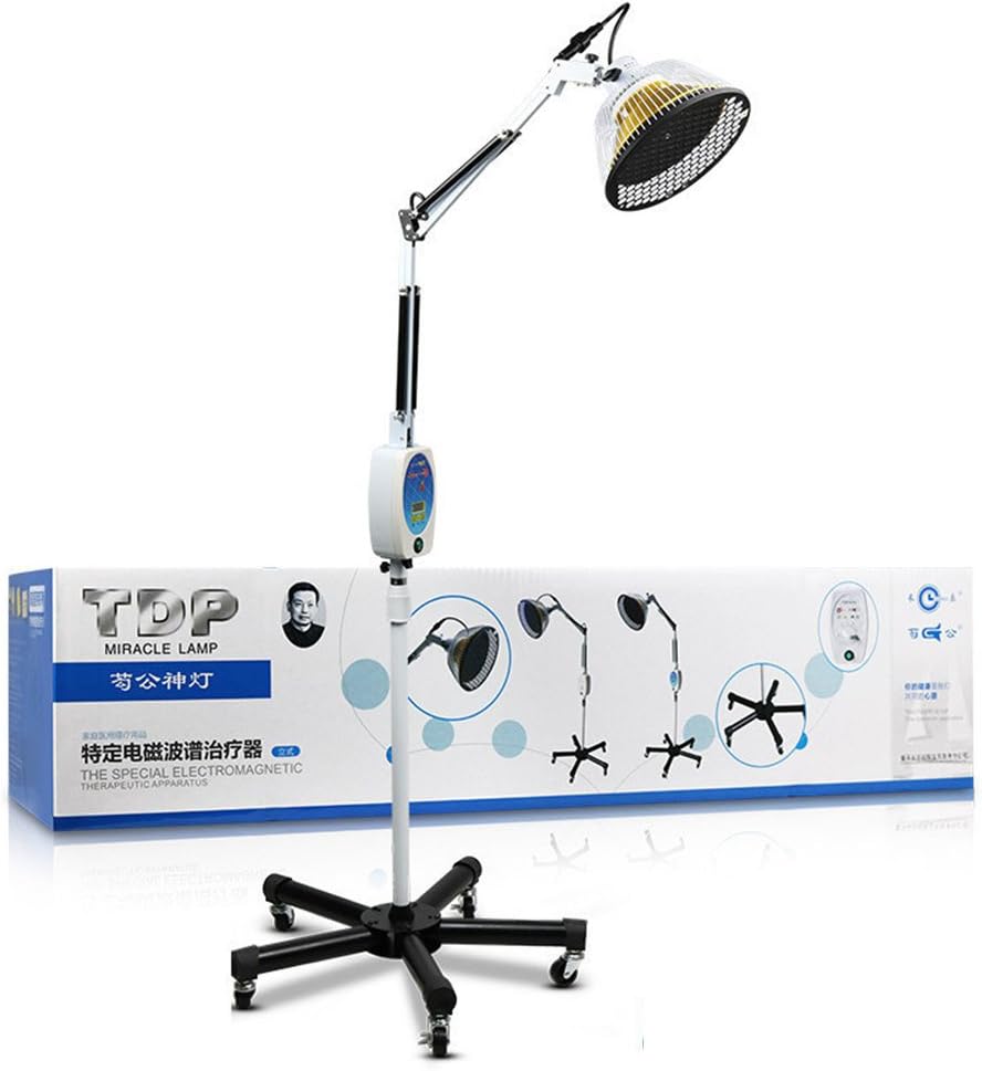 ZHIRONG 250W Infrared IR Heating Floor Lamp For Thermotherapy Muscle Pain Relief Accupuncture Beauty Treatment - Dimmable Heat With Stand & Flexible Arm