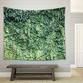 Natural Background from Climbing Plants - Fabric Wall Tapestry Home Decor - 51x60 inches