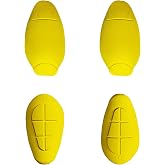 MOTOSTYLEWEAR - CE Level 2 Certified Armor Pads Pack of 4 Pieces l Level 2 Approved Knee and Hip Protectors for Women and Men Motorcycle Pants, CE-2 Approve Protective Pad Set.