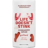 Stinkbug Naturals Organic Aluminum Free Deodorant Stick with Cinnamon Spice, Coconut Oil and Essential Oils, Paraben Free, Sensitive Skin Deodorant, 2.1 Ounces Pack of 1