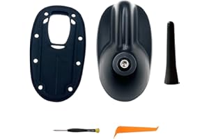 Copgge Large Type Roof Antenna Mount Base with Short Sport Antenna and Rubber Gasket Fits for Mini Cooper R55 Clubman S 2008-