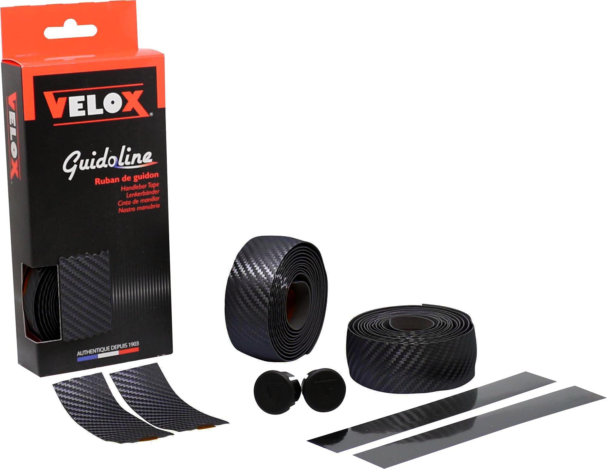 Velox Carbon Handlebar Tape, One Size, Black