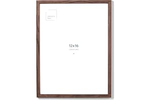Opposite Wall - 12x16 in - Dark Solid Oak Wood Picture Frame - Lightweight, Versatile & Shatterproof - Wall Hanging Poster or Photo Frame - Wall Decor for Office, Gallery & Home