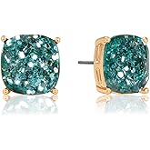 Large Square Stud Earrings for Women - Big Sparkly Rhinestone Stud Earrings, Hypoallergenic and Safe for Sensitive Ears