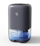 Dehumidifier, 35 OZ Small Dehumidifiers for Bedroom for Home, Quiet with Auto Shut Off, Dehumidifiers for Bedroom (280 sq. ft), Bathroom, RV, Closet, Grey