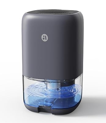 Dehumidifier, 35 OZ Small Dehumidifiers for Bedroom for Home, Quiet with Auto Shut Off, Dehumidifiers for Bedroom (280 sq. ft), Bathroom, RV, Closet, Grey