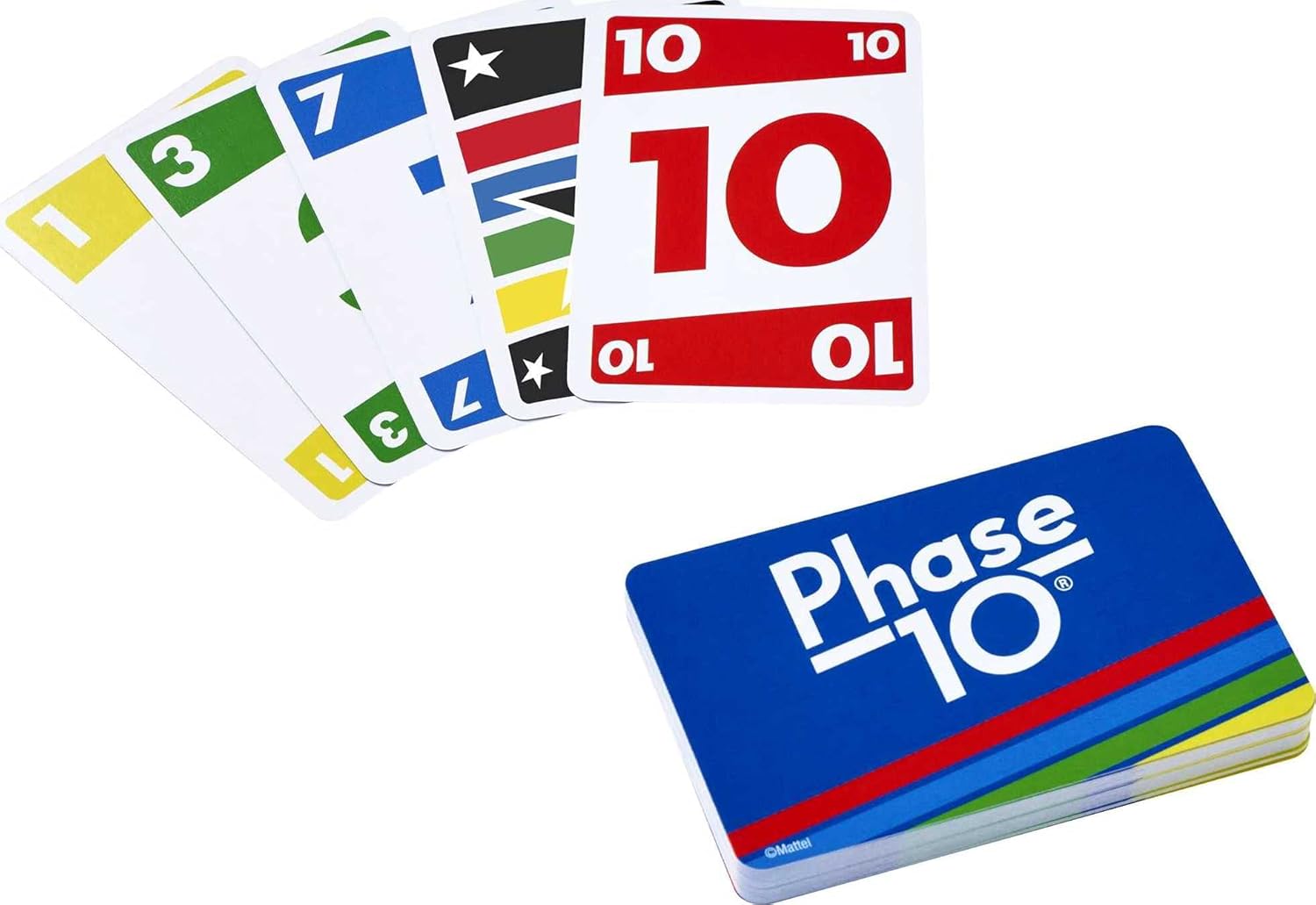 UNO, Phase 10 and Pic Flip Bundle Tin, 3 Mattel Card Games for Players 7 Year Olds & Up, Decorative Storage Tin, Gift for Kid, Family & Adult Game Night 7 Years & Older, Multi (GYK17): Toys & Games