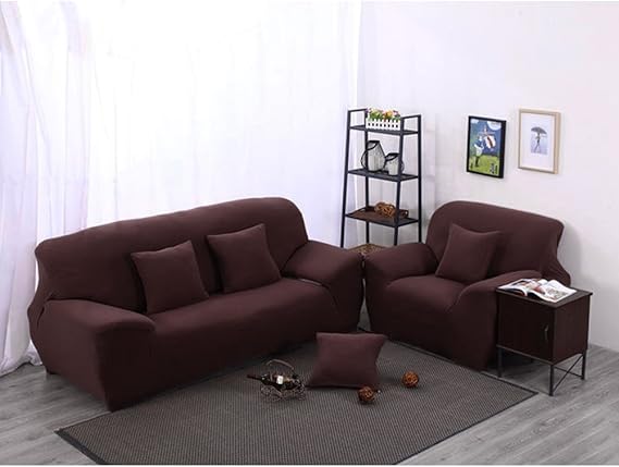 Amazon De Bielastischer Sofabezug 3 Sitzer 190 230cm Braun