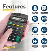 SOL Pocket Calculator 2 Pack 8-Digit 6.5x11.5 cm Lightweight view 2