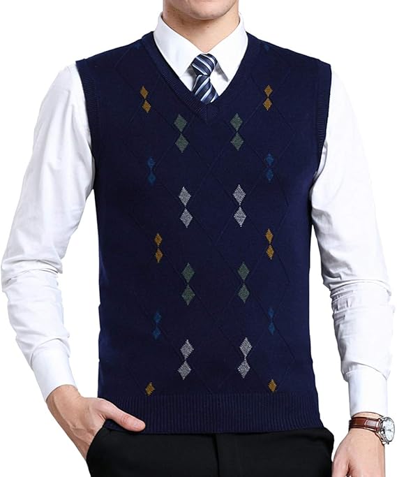 Amazon Moren ニットベスト Vネック ウール アクリル トップス シンプル 暖かい カジュアル ビジネス メンズ セーター セーター 通販 Amazon Moren ニットベスト Vネック ウール アクリル トップス シンプル 暖かい カジュアル ビジネス メンズ セーター セーター 通販
