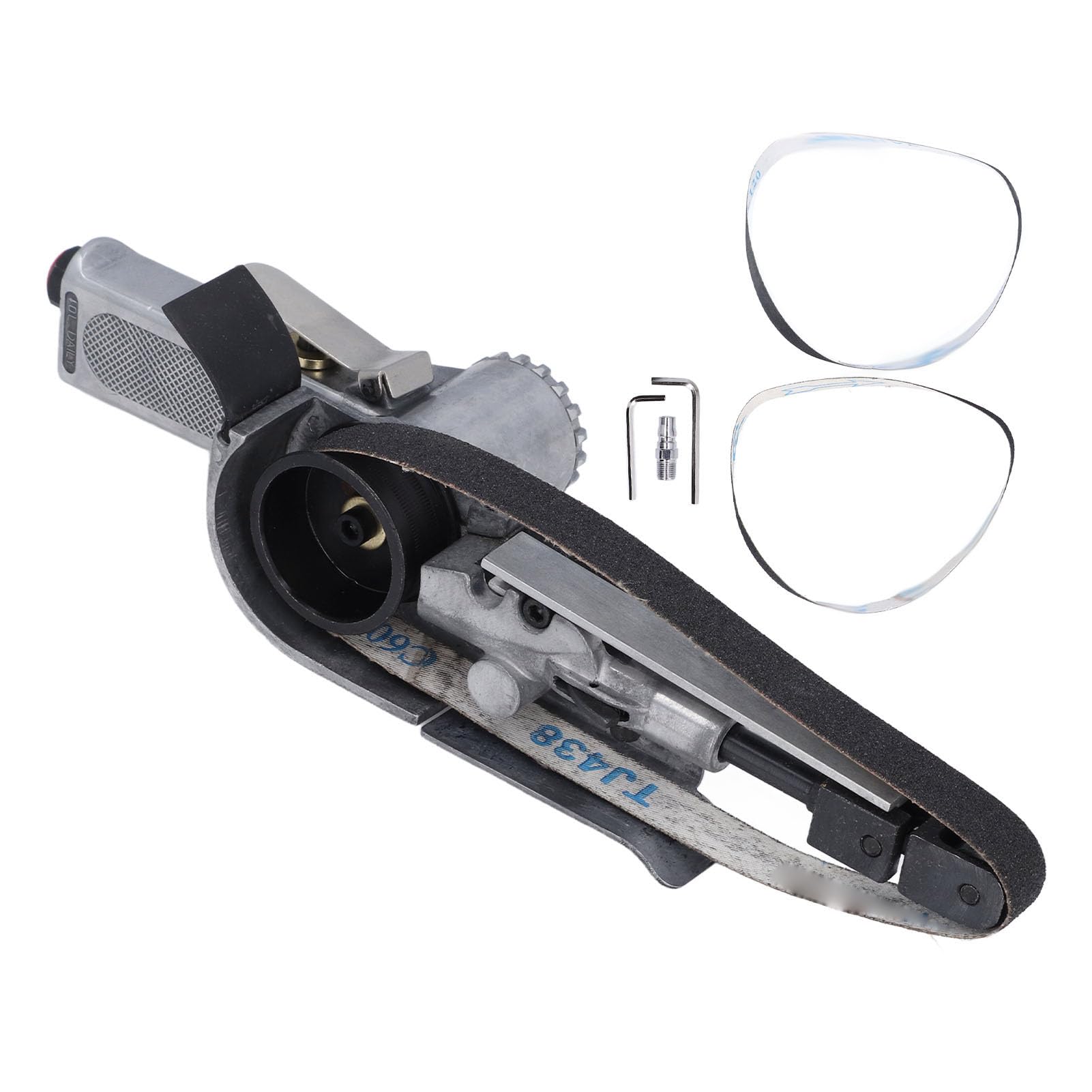 Pneumatic Belt Sander, Air Belt Grinder Portable Comfortable Grip 20MM for Plastic for Projects