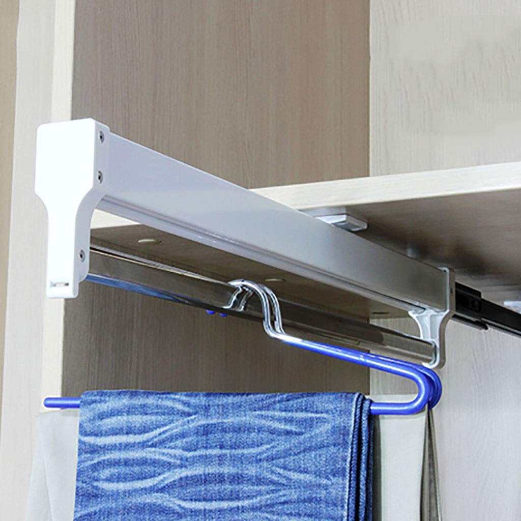 Fkdeyijia Barra de Armario Extensible extraíble Riel para Perchas