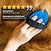 Pet Hair Remover Curry Comb by PetPäl with Massage Effect | Premium Shedding Rubber Brush | Dog & Cat Grooming | Great for Short & Medium Coats | for a Healthy, Shiny Fur