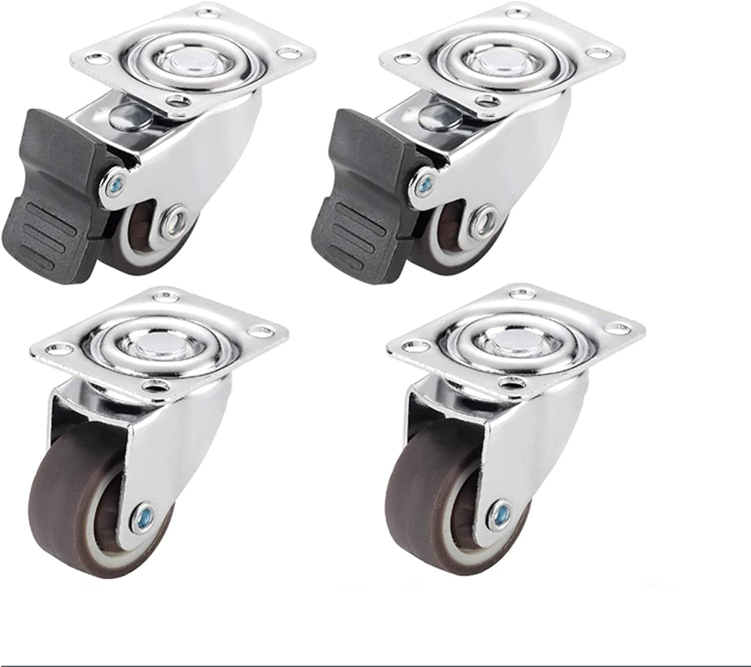 4 Moving Caster Wheels Heavy Duty Swivel Wheels, forTable, Chairs and