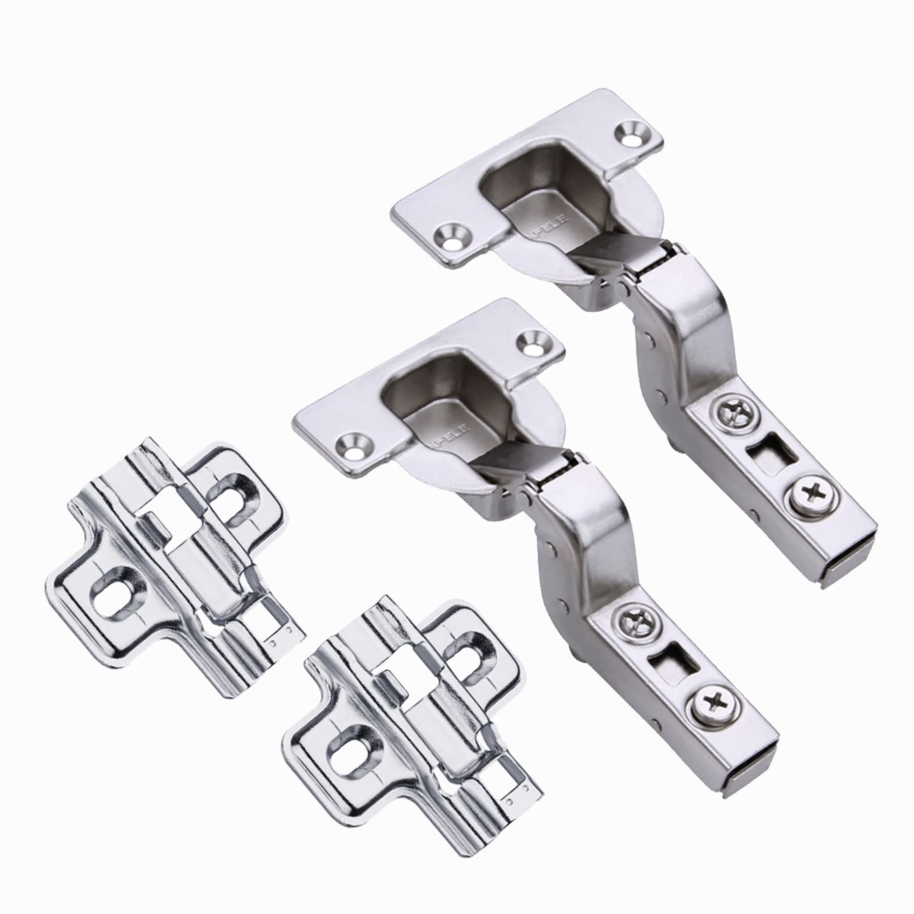 HAFELE 95 Degree Inset Hinges 40mm with Hydraulic Damper for Kitchen Cabinet Cupboard Wardrobe Heavy Thick Door Soft Closing Hinge Cushioning Buffering Germany Brand Pack of 2