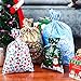 Amosfun 30pcs Christmas Favors Bags Christmas Party Present Bags Around Tree Wonderland Present Wrapping Bags with Ribbon Ties in 4 Assorted Sizes