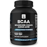 PURE ORIGINAL INGREDIENTS 2:1 BCAA Powder, 3 lbs, Branched-Chain Amino Acids, Unflavored, 907 Servings, Always Pure, No Additives or Fillers