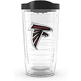 Tervis Made in USA Double Walled NFL Atlanta Falcons Insulated Tumbler Cup Keeps Drinks Cold & Hot, 16oz, Primary Logo
