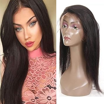 Amazon Com Qthair Pre Plucked 360 Lace Band Frontal Closures 12