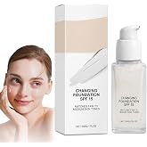 Color Changing Foundation for Mature Skin, 2026 New 2-In-1 Hydrating Lightweight Liquid Foundations - Natural Glace for All Skin Tones