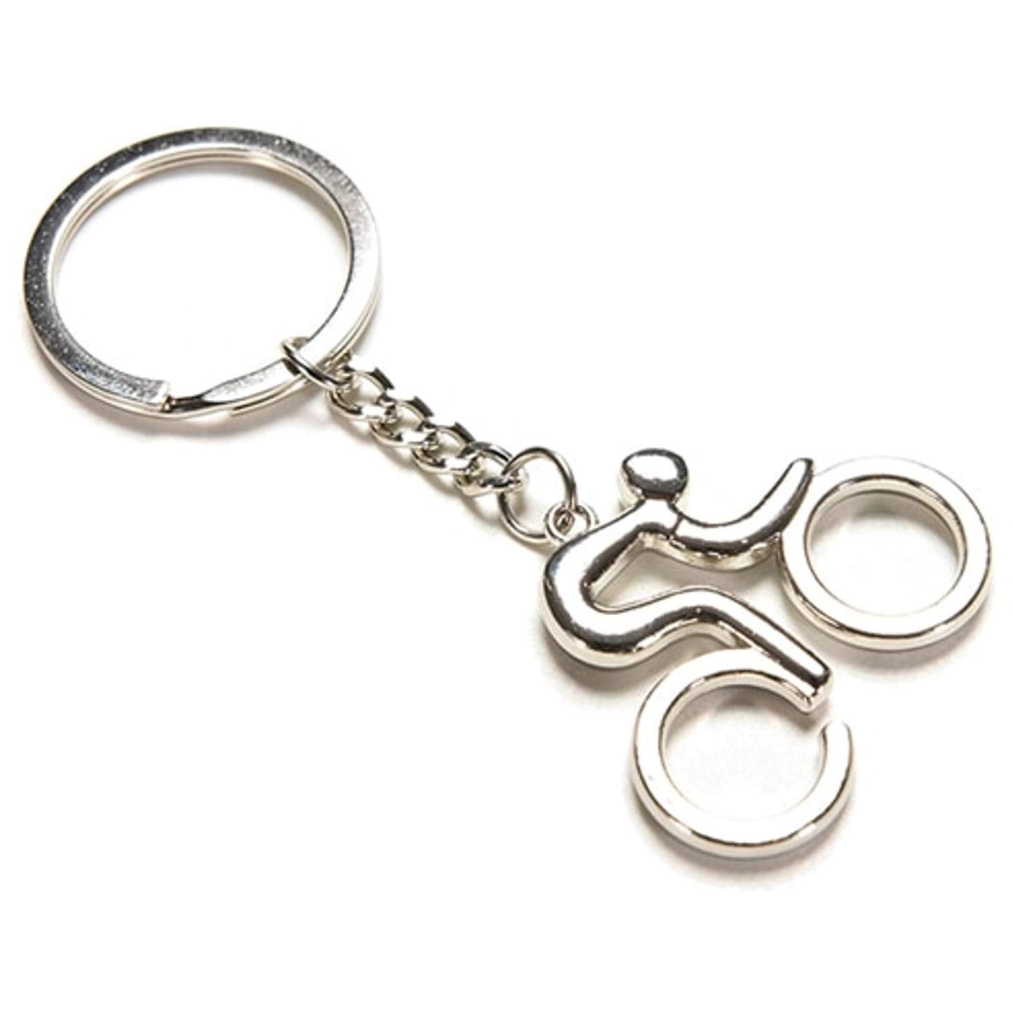 Seraphis Bicycle Keyring Bike Keychain Cycling Riding Road Silver Racer