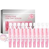 PDRN Pink One Day Serum, Hydrating & Firming Facial Essence,99% Salmon DNA,Complex with Collagen,10 Single-Dose Ampoules,Korean Skincare Hydrating Serum, Firms Skin,Reduces Fine Lines,Travel friendly