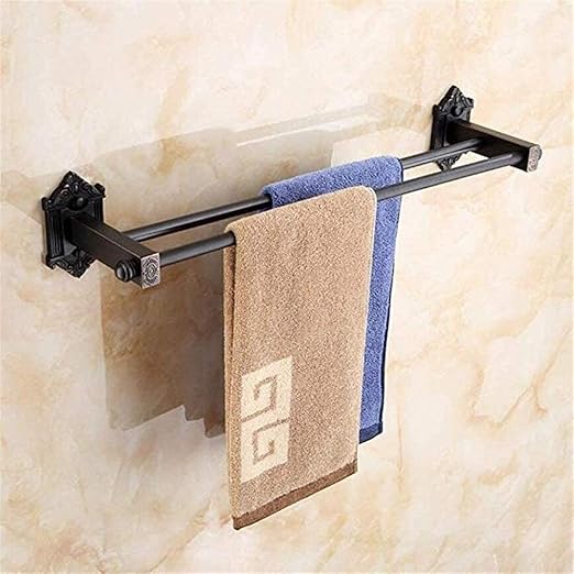 JYSXAD Toallero de Pared Creativo Vintage Negro Cobre Puro ...