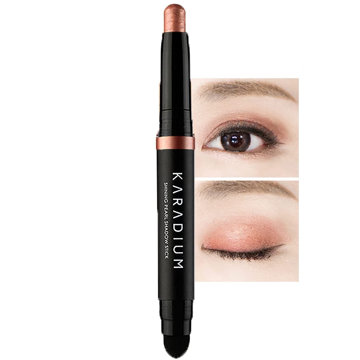KARADIUM Shining Pearl Smudging Eye Shadow Stick, 1.4 G, (#9 Rose Gold)