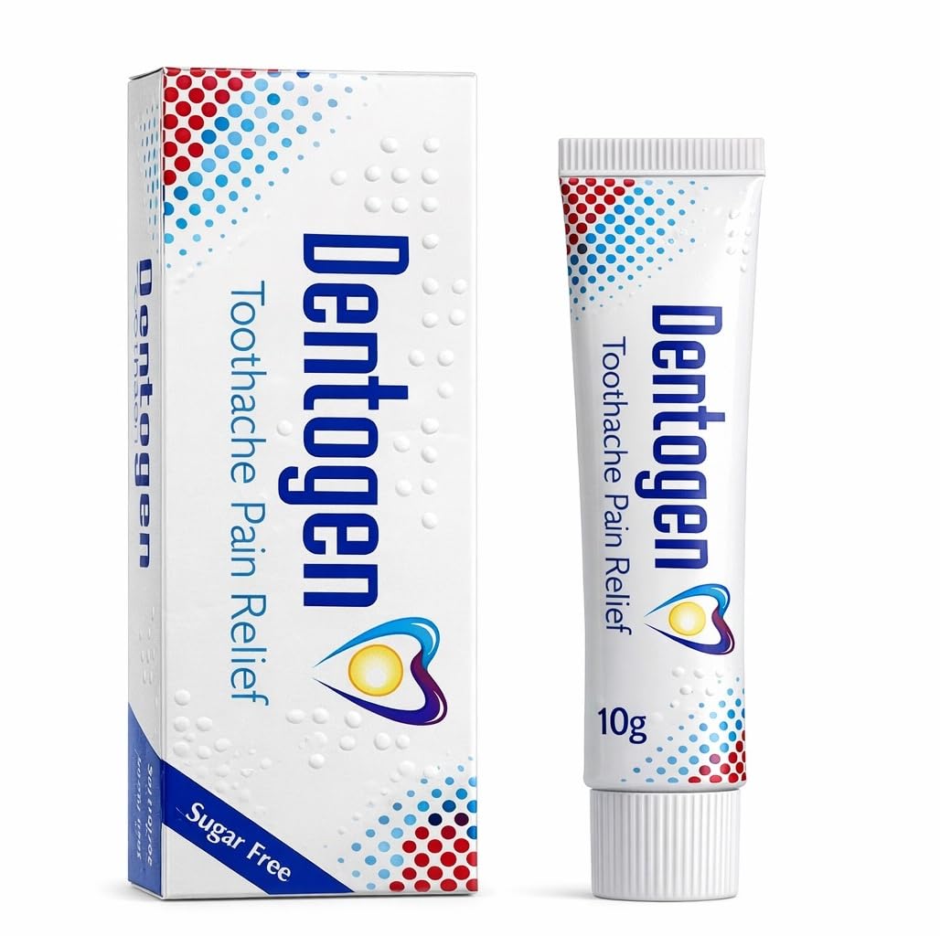 Dentogen Fast Toothache Pain Relief - Sugar Free Clove Oil Gel 10g