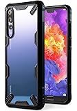 Huawei P20 Pro Hülle, P20 Pro Handyhülle Ringke [FUSION-X] Ergonomische Transparent [Militärischer Ebene Fallschutz] PC Wieder Panzer TPU Stoßfänger Schutzhülle für Huawei P20 Pro Case Cover - Schwarz