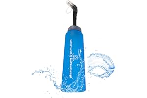 Soft Water Flask - 500ml Leak-Proof Soft Flask Squirt Waterbottles,Folding Flask Water Flasks for Running Hiking Cycling Clim
